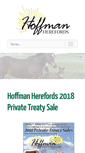 Mobile Screenshot of hoffmanherefords.com